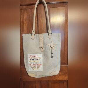 Inspirational Canvas Tote Bag By VINTAGE ADDITION
